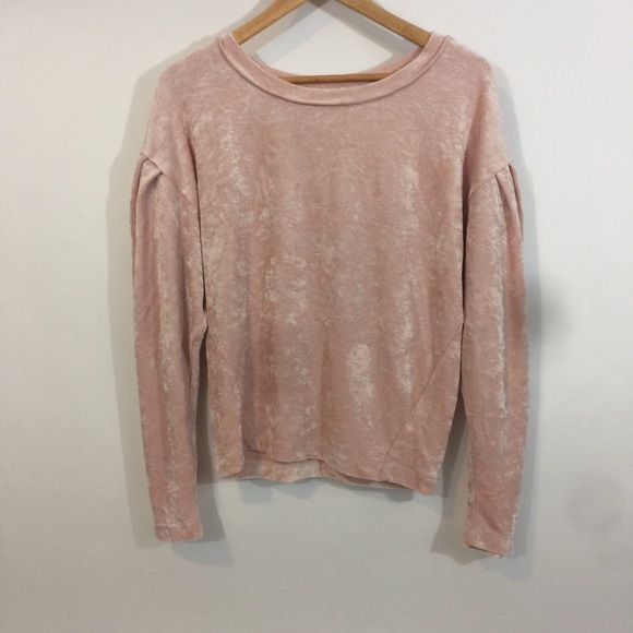 Free People Milan Velvet Balloon Sleeve Sweater - Picture 3 of 7